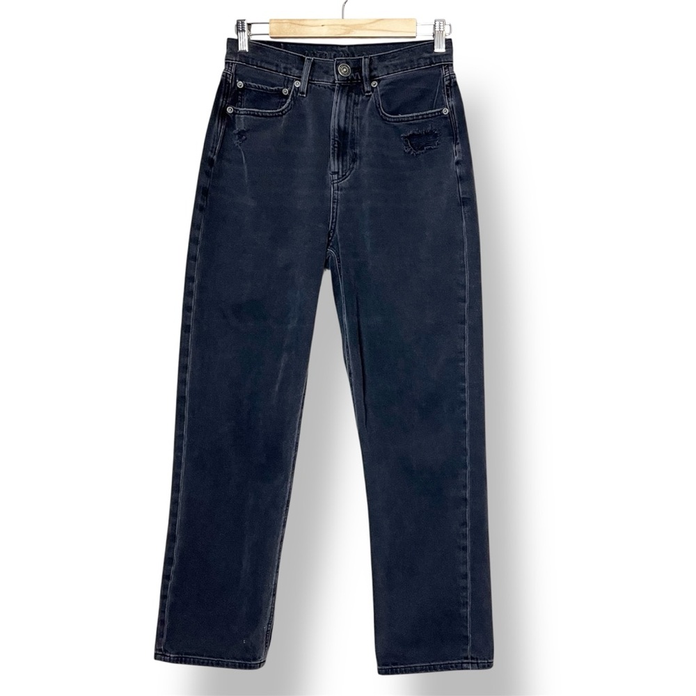 American Eagle Highest Rise 90s Boyfriend Jeans 6 washed black high‎ waist